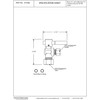 Westbrass 1/4-Turn Lever Handle Angle Stop, 5/8" OD x 3/8"