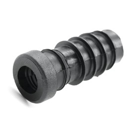 Design61 8 x Threaded Plugs Adjusting Plugs for Round Pipe with Plastic Thread M10 Diameter 18 mm 1.5 mm Wall Thickness