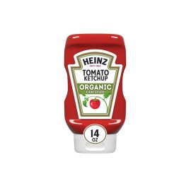 Heinz 🔴 New Exclusive HEINZ Organic Certified Grown Garden Tomato Ketchup Bottle 14oz