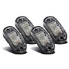 Partsam 4x Oval White Clear Lens 2 Diode LED Trailer