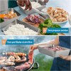 8PCS Recipientes de Acero Inoxidable con Tapas 2100ML, Contenedores para