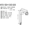 Nitto NTC-225 NTC-225 Stem 100 φ25.4 φ22.2 100 Silver