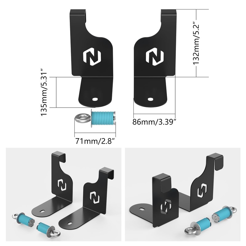 NICECNC Cooler Mounts for Yeti 35 Cooler Compatible with Polaris