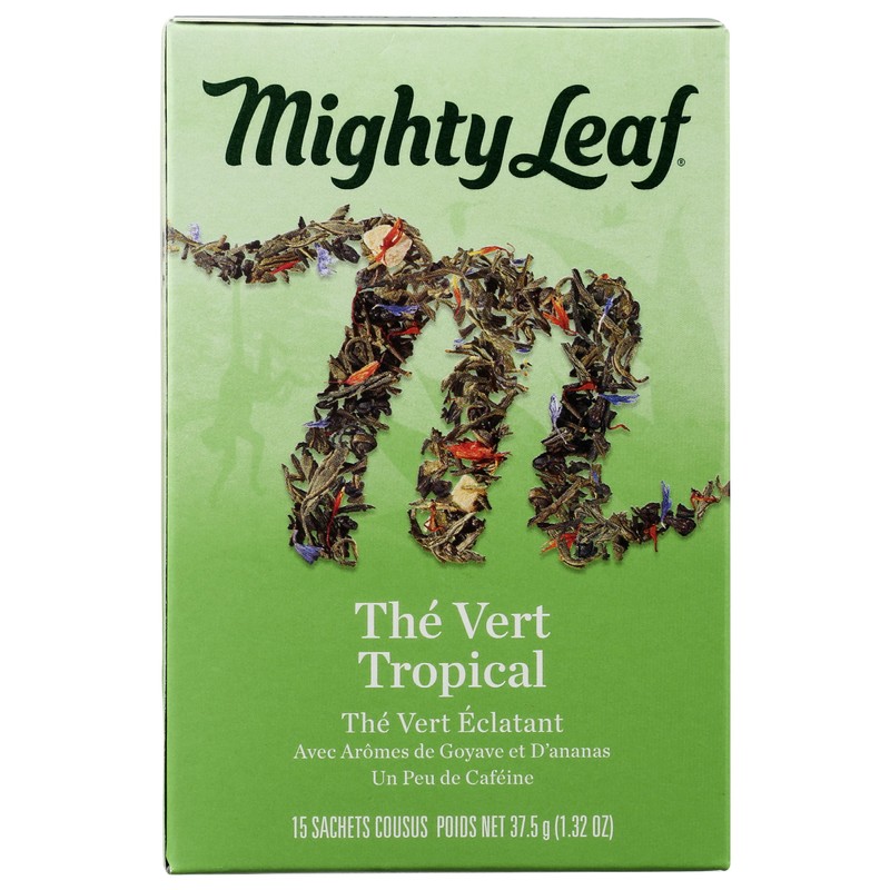 Mighty Leaf Tea, Green Whole Leaf Tea Bags - Green