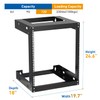 6U Wall Mount Rack Open Frame 19 Inch Server Equipment