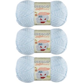 Bernat Softee Baby Yarn Solids (3-Pack) Baby Denim Marl 166030-30300