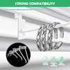 Yauhar 40Pcs 2/4/6/8 Inches White Slatwall Panel Hooks Assortment Set,