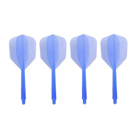 Milisten 4 Pcs Transparent Darts Flights Accessories Set Fine Thread Tail Wings for Indoor and Outdoor Sports Small Blue Flight Wings