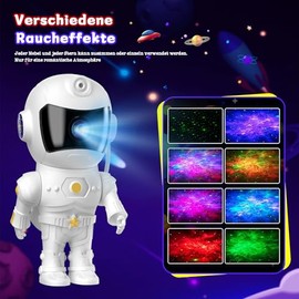 SYDERUER SYDERUER LED Astronaut Projektor C Sternenhimmel Projektor fr Kinder mit Timer, Fernbedienung & Dimmbar, Planetarium Nachtlicht fr Schlafzimmer, Geschenk fr Kinder und Erwachsene zu Feiertagen