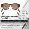 HAOLOTA Over Glasses Sunglasses for Women Men Polarized Square Fit
