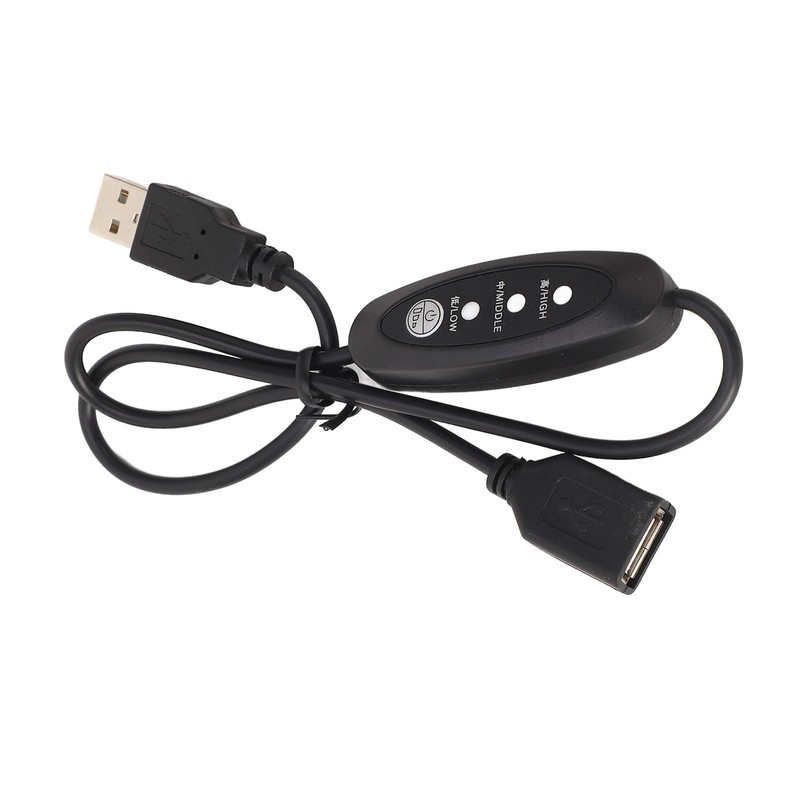 USB5V Thermostat Extension Cord Male in Female Out Flexible PVC