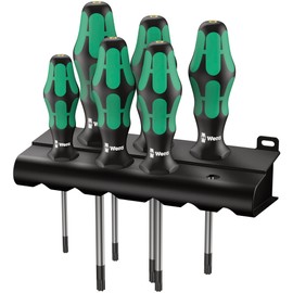 Wera 05028062001 | 367/6 Torx Screwdriver Set of 6 with Rack