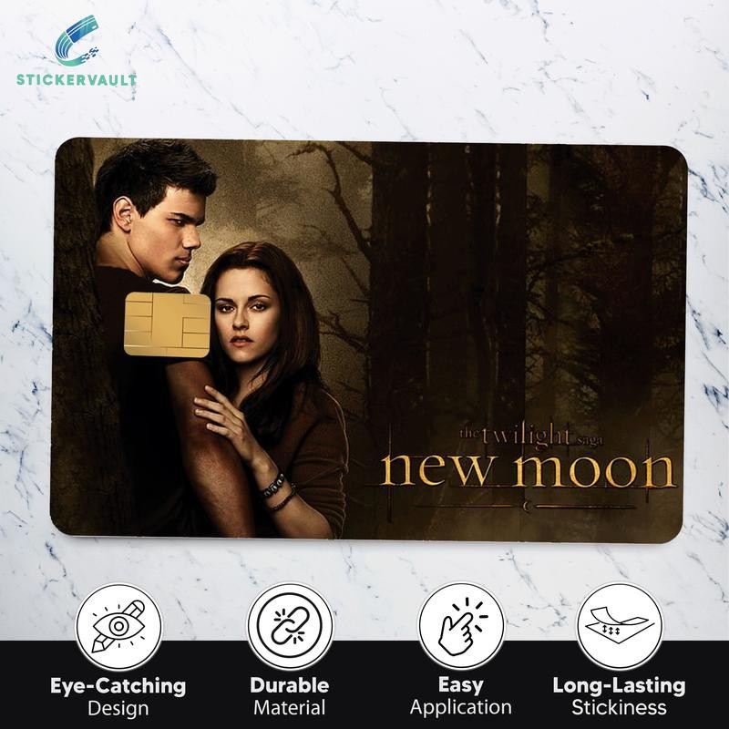 Twilight Edward Bella Jacob Debit Credit Card Sticker Small Chip:_Color