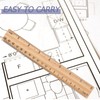 iplusmile 30 Pieces Wooden Ruler Hardwood Measuring Stick Training Aid