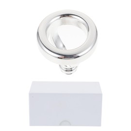 Kisangel Practical Silver Horn Mouthpiece Durable Accessory for French Horn Replacement Necessary for Musicians Safe and Reliable for Confident Use