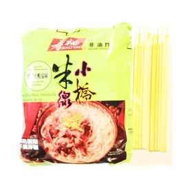 Sautao Mustard Green Duck Soup Flavor Xiao Qiao Rice Vermicelli 30.4 Oz (7.4 Oz X4) And 2 Pairs Of Chopstick雪菜火鴨湯味小橋米線