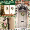 Suncalla 6 Pcs Christmas Kitchen Cabinet Wreaths Bulk, Red, White