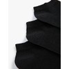 Koton Men's 3-Pack Basic Bootie Socks Set, Black(999), One Size