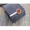 Bear Tie Clip, Wooden Tie Bar, Mens Necktie Clasp Clip
