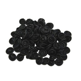 Aituo Pack of 500 Medical Protection Service Disposable Latex Finger Cots Industrial Safety Fingertips Gloves, Black, 500