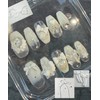 Milky Snow Handmade Nail Tips - Short Oval / 밀키