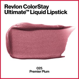 REVLON Revlon ColorStay Ultimate Liquid Lipstick, Longwear Rich Lip Colors, Wears for Up to 24 Hours, Satin Finish, 025 Premier Plum, 0.1 fl oz