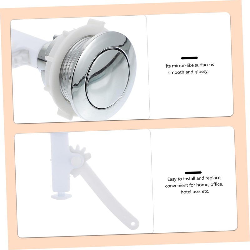 Housoutil 1pc Toilet Button Toilet Supplies Bottom Flush Toilet Push
