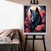 XTXGERL Paint by Numbers Kits for Adults Beginners Black Wolf