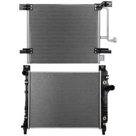 cciyu Aluminum Radiator Replacement 2000-2004 for Dodge for Dakota 2294 radiator Plastic Radiator Auto Parts Complete radiator Radiator Engine Coolant Radiator Assembly Radiator