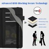 BFDHGQZC Checkbook Cover for Women Men, RFID Blocking Personal PU