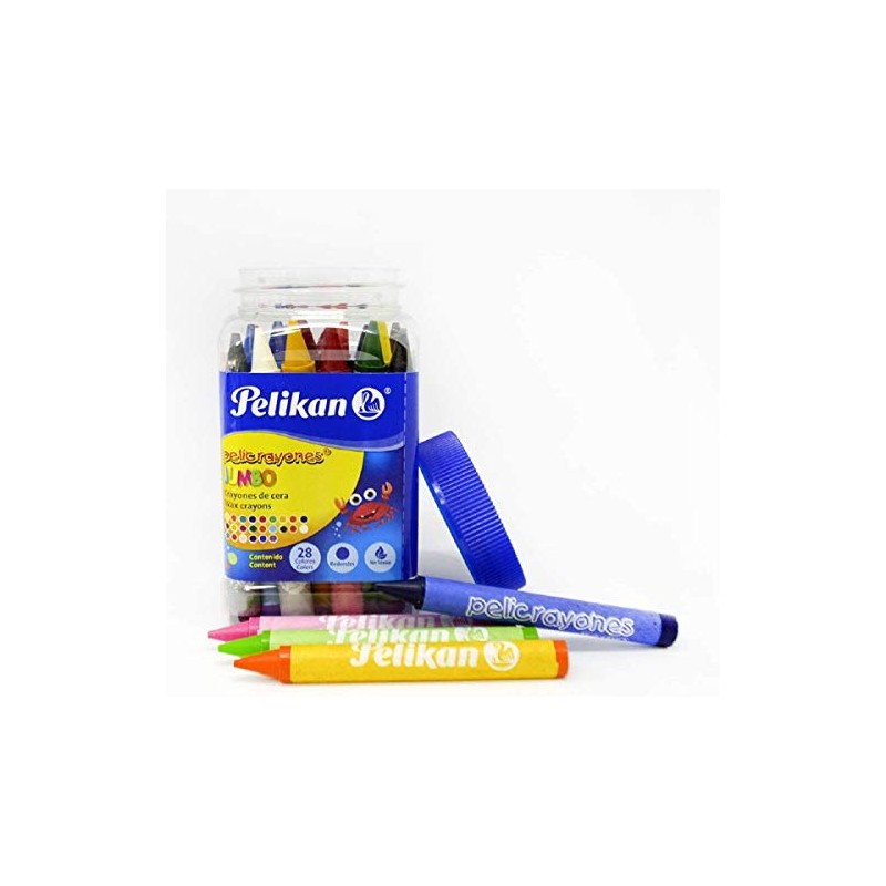 Pelikan Crayones Jumbo Triangulares 28 Piezas