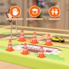 Gatuida 7pcs Mini Traffic Cones, Tiny Simulation Road Parking Signs,