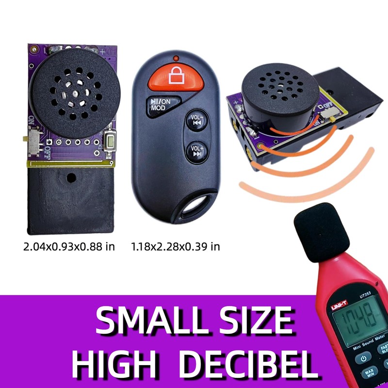 MacroTrek Cricket Noise Maker Prank with Remote-Controlled & Timer,Hidden 20-Sound