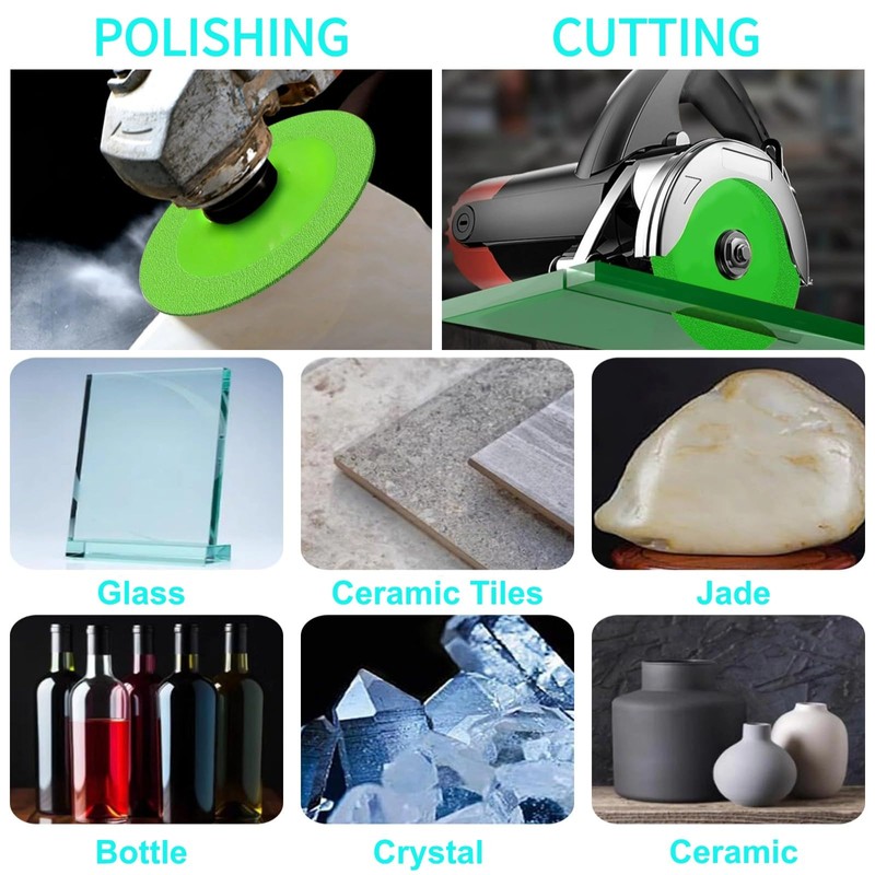 5 pcs Glass Cutting Disc for Angle Grinder, 4" X
