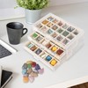 Dmnnlp Display Case for Small Rock, 3 Drawers 54 Grids(3x3.5cm),