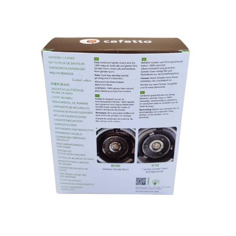 Cafetto Grinder Clean 100% Natural Coffee Grinder Cleaner, 3 x