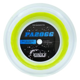 (0.66mm) PA2066 Badminton String 200m High Resilience String, Beginner, Intermediate (200m Fluorescent Green)