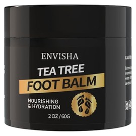 Bálsamo para pies con aceite de árbol de té para talones agrietados, crema hidratante extra fuerte para pies secos, manos, codos y rodillas, suaviza l