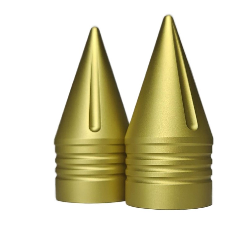 Motorcycle New Matte Gold Extension CNC Spike Front Axle Nut