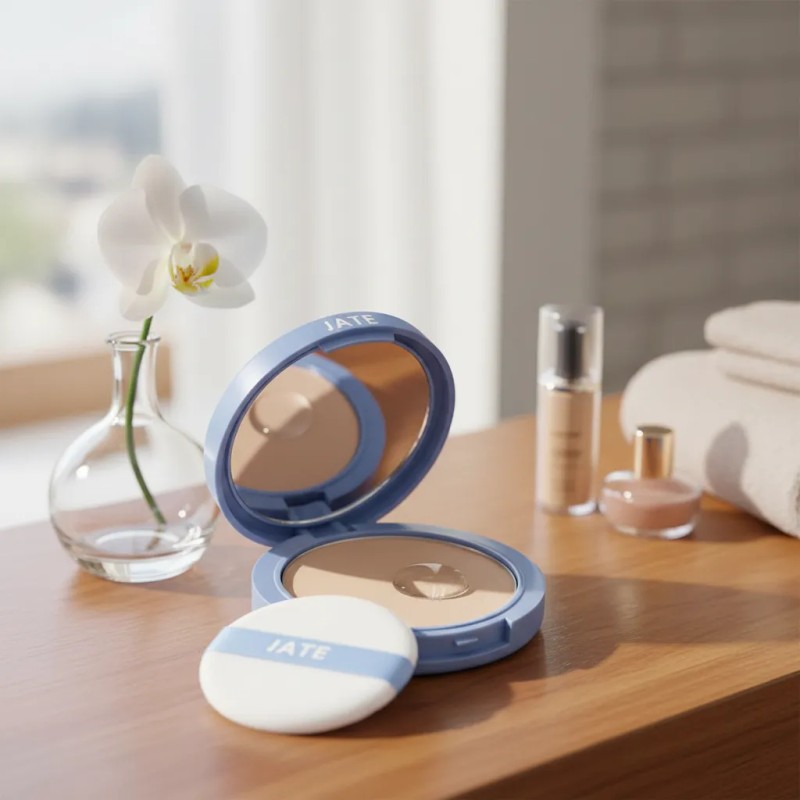 Polvo Compacto 3 Tonos Impermeable Mate