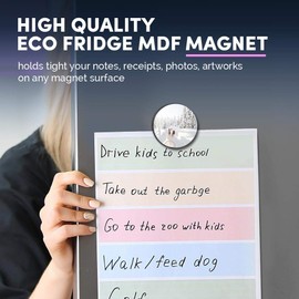 1 x Round MDF Magnet - Dog Sled Husky Sledge Winter Snow 44888