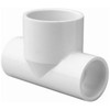 Tee, 1-1/2x2 In, SlipxSlipxSlip