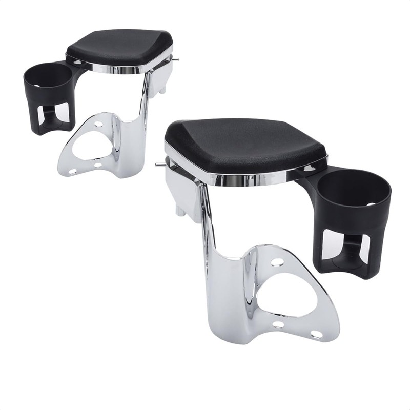 Kiawnia Rear Adjustable Passenger Armrests with Cup Holder Fit for