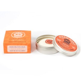 ABBATE Y LA MANTIA: Feste Bartseife mit Bergamotte von Kalabrien – feuchtigkeitsspendend und beruhigend – mit Giumenta und Safran Milch – 80 g – Made in Italy