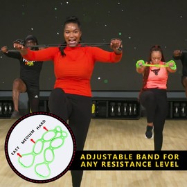 Walk at Home Resistance Bands 7 Ring Adjustable Resistance Bands for Working Out Home Workout Walking Exercise Workout Bands Fitness Program Exercise Bands Stretch Bands for Recovery, Green