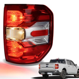 Tail Lights Compatible with 2022 2023 2024 Ford Maverick XL XLT Rear Brake Lamp Signal Assembly ‎Taillights Replace NZ6Z13404C, FO2800288(Halogen Ford Maverick, Right Passenger Side)