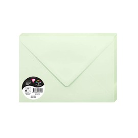Clairefontaine 5472C Pack of 20 Pollen Envelopes in Format C5, 162 x 229 mm, 120 g, Ideal for Invitations and Correspondence, Green, 1 Pack