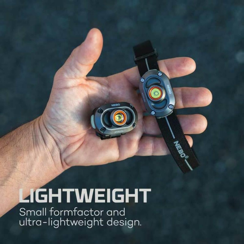 NEBO MYCRO 250 Rechargeable Headlamp | 250 Lumens, 3 Light