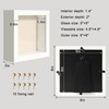 CCDCC 5x5 Small Shadow Box Picture Frame Display Case with