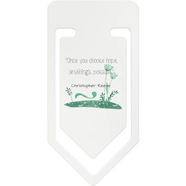 141mm 'Once You Choose Hope, Anything's Possible' Giant Plastic Paper Clip (CC00085137)